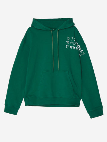 Sudadera Number logo verde