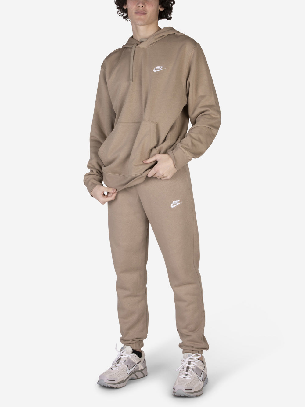 NIKE Felpa Sportswear Club Fleece Beige Urbanstaroma