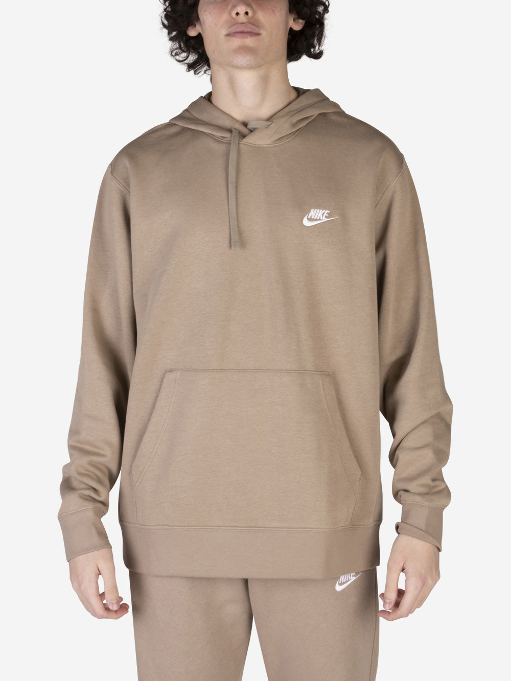 NIKE Felpa Sportswear Club Fleece Beige Urbanstaroma