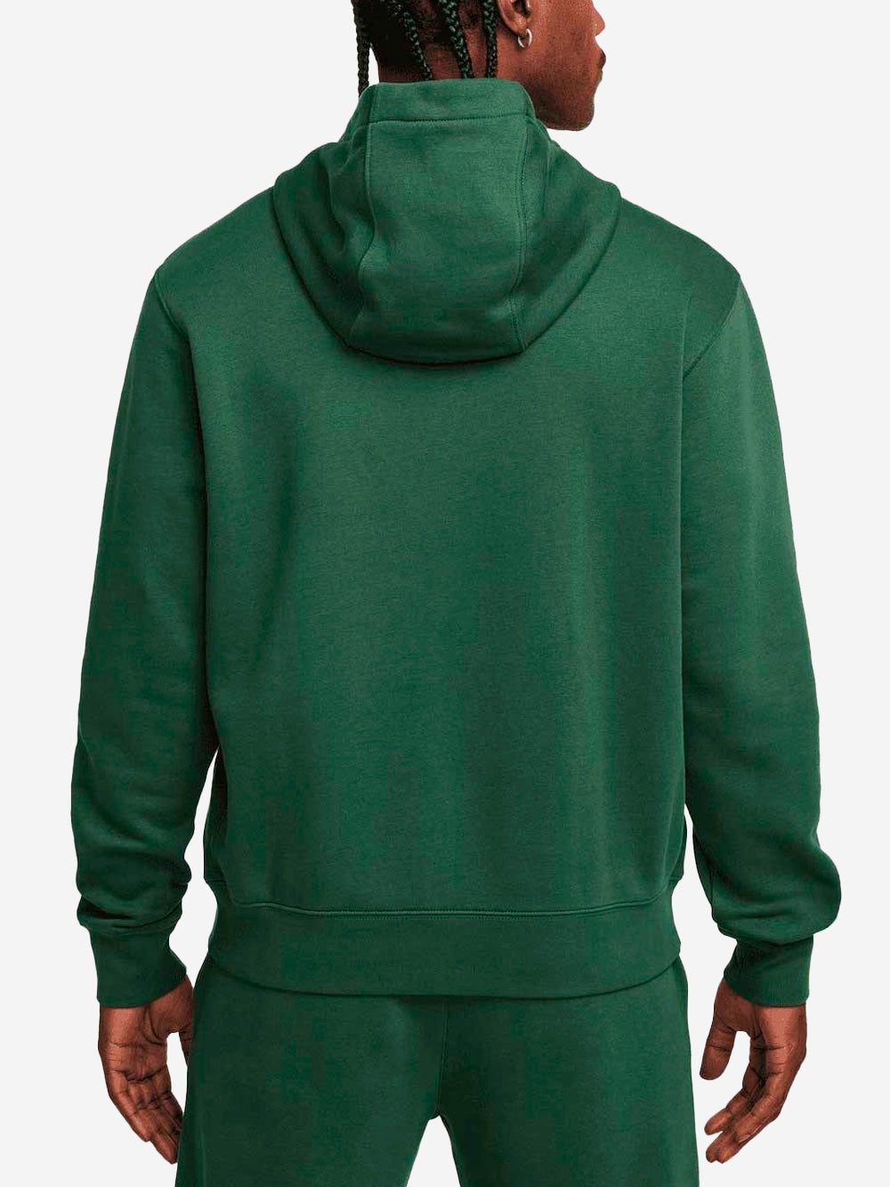 NIKE M Felpa con cappuccio Sportswear Club Fleece verde Verde Urbanstaroma