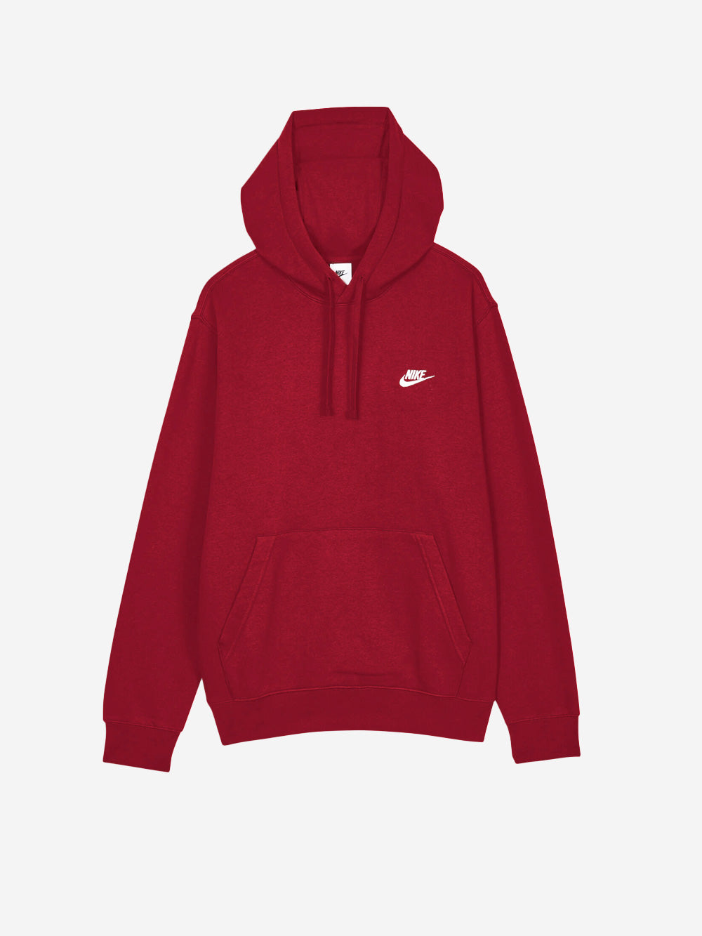 NIKE M Felpa con cappuccio Sportswear Club Fleece rossa Rosso Urbanstaroma