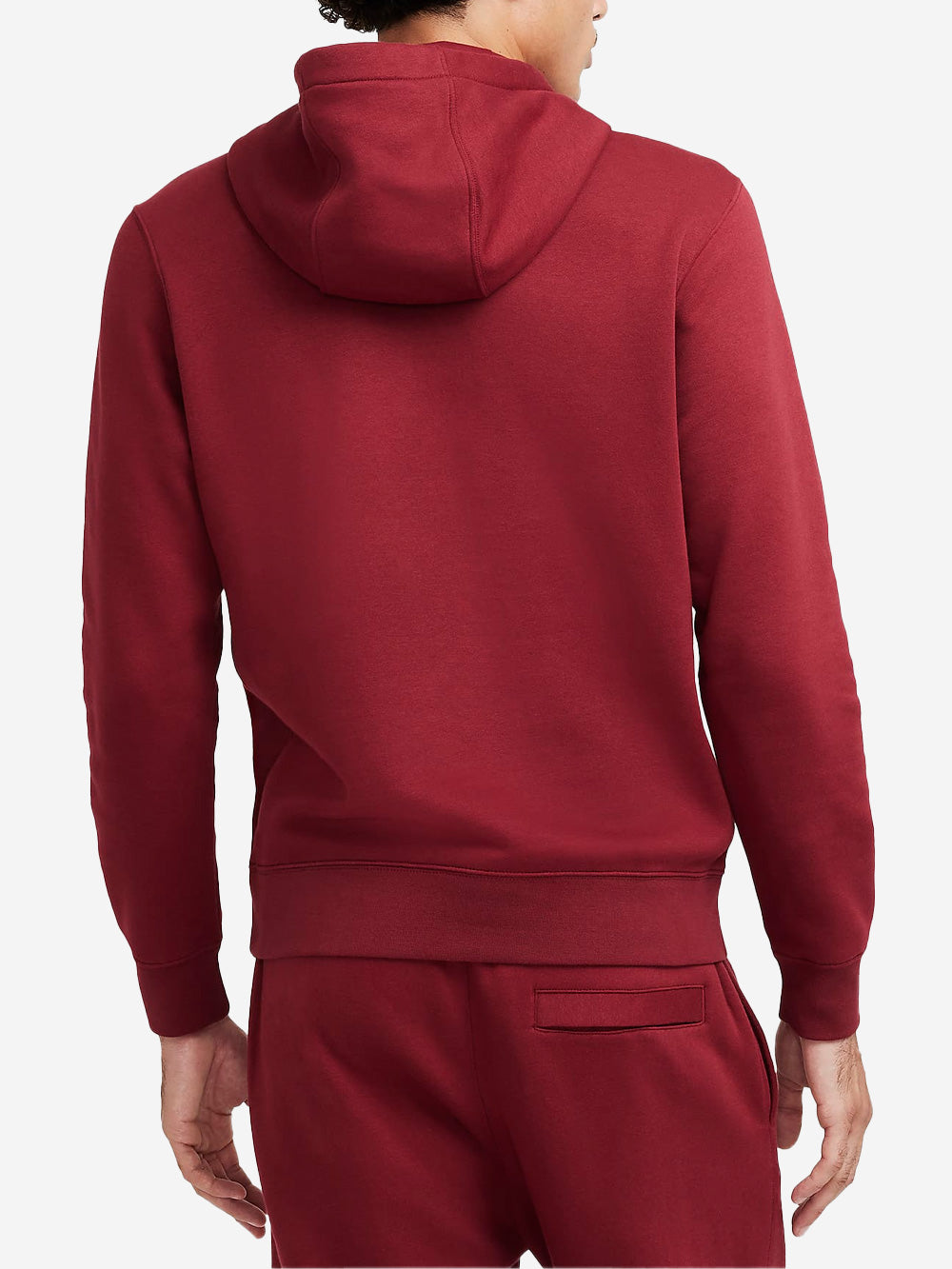 NIKE M Felpa con cappuccio Sportswear Club Fleece rossa Rosso Urbanstaroma