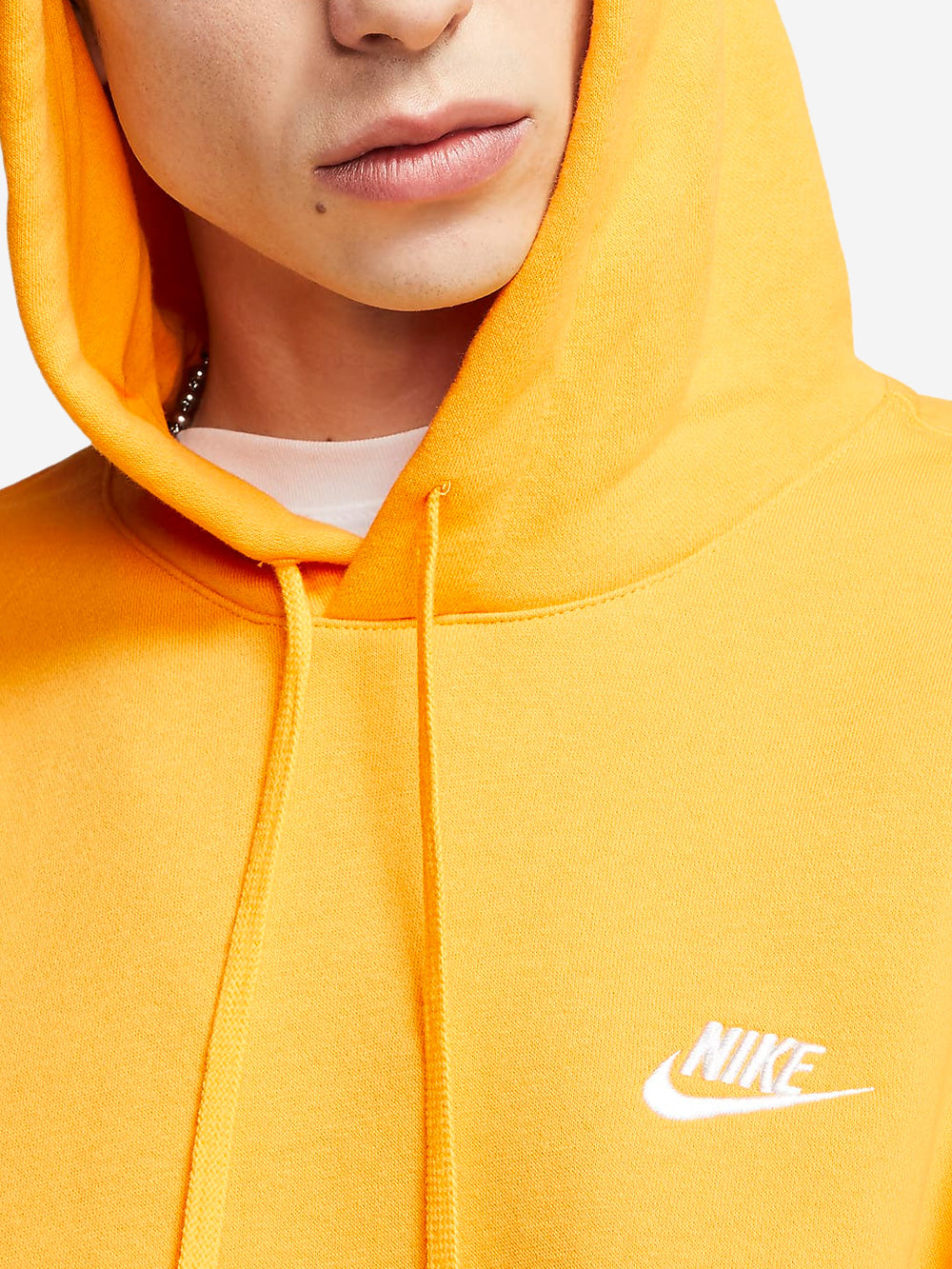 NIKE M Felpa con cappuccio Sportswear Club Fleece gialla Giallo Urbanstaroma