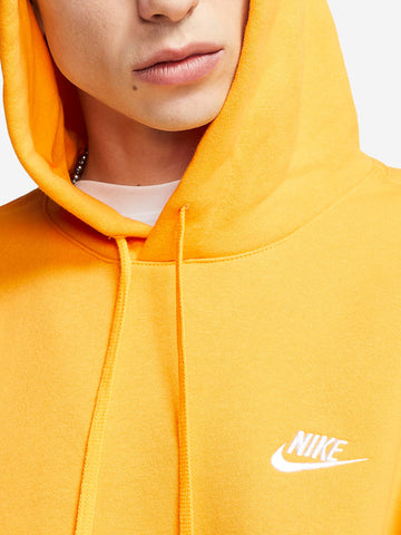 NIKE M Felpa con cappuccio Sportswear Club Fleece gialla Giallo