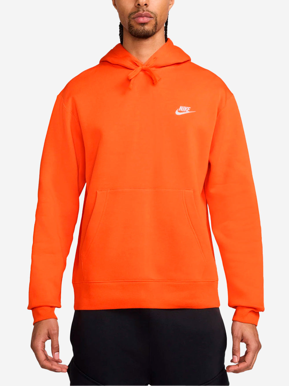 NIKE M Felpa con cappuccio Sportswear Club Fleece arancione fluo arancione Urbanstaroma