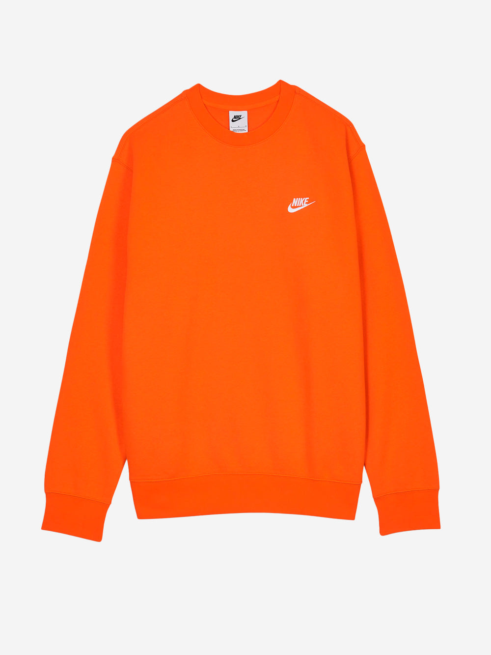 NIKE M Felpa NSW Club Fleece arancione fluo arancione Urbanstaroma