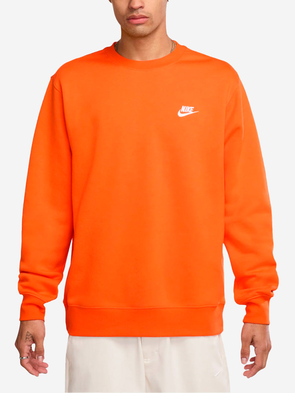 NIKE M Felpa NSW Club Fleece arancione fluo arancione Urbanstaroma