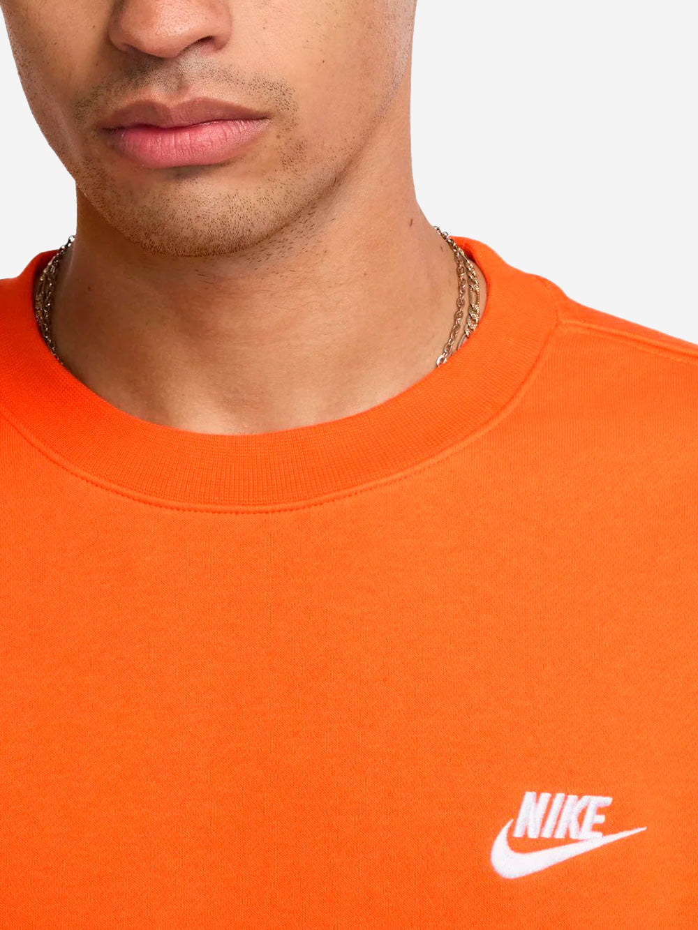 NIKE M Felpa NSW Club Fleece arancione fluo arancione Urbanstaroma