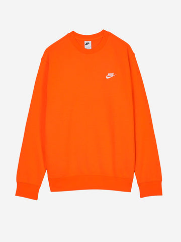 NIKE M Felpa NSW Club Fleece arancione fluo arancione