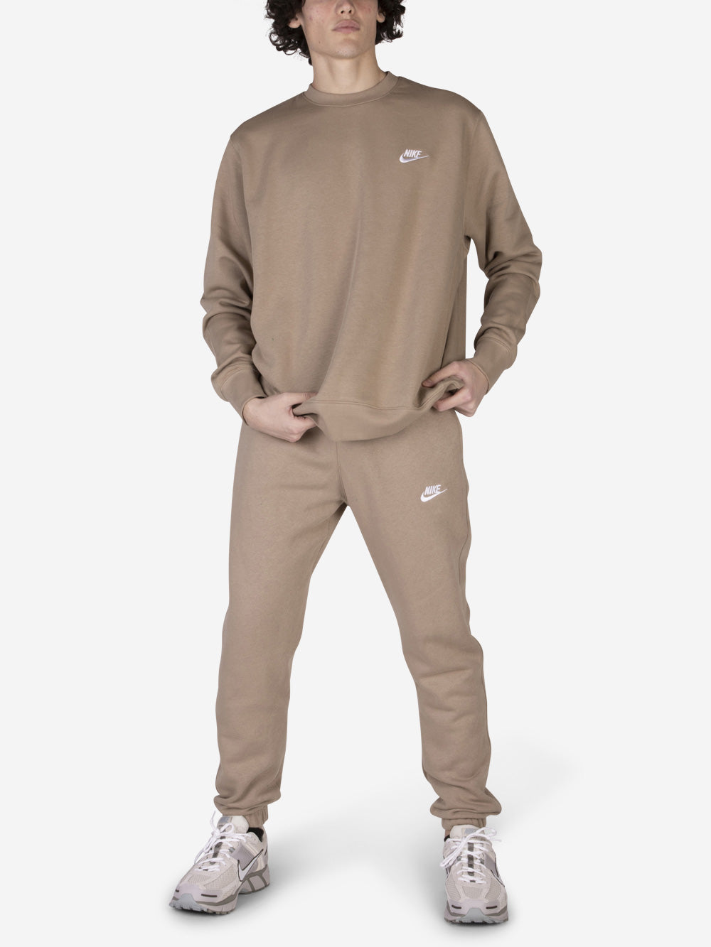 NIKE Pantaloni Sportwear Club Fleece Beige Urbanstaroma