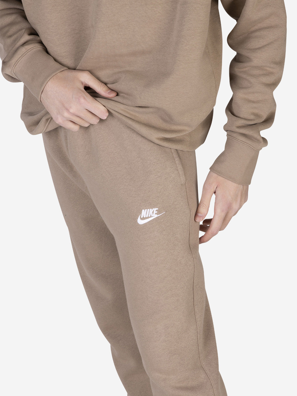 NIKE Pantaloni Sportwear Club Fleece Beige Urbanstaroma