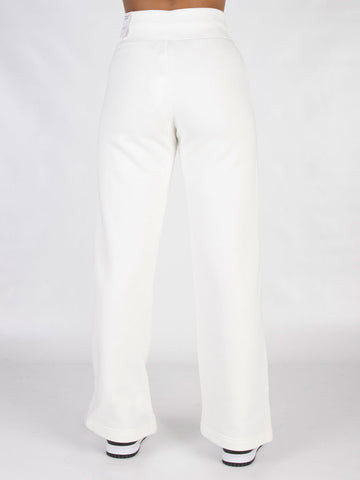 NIKE W Pantaloni Phoenix Fleece a vita alta bianchi Bianco