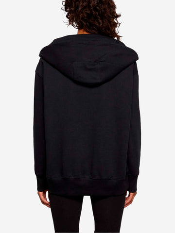 NIKE Felpa oversize con cappuccio e zip Phoenix fleece Nero