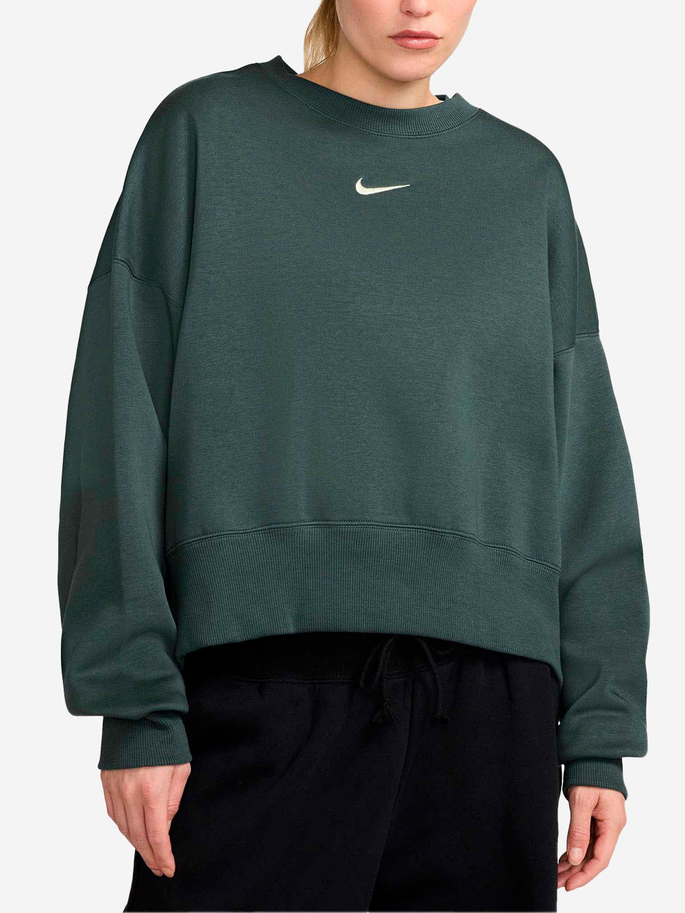 NIKE W Felpa girocollo oversize Phoenix verde Verde Urbanstaroma