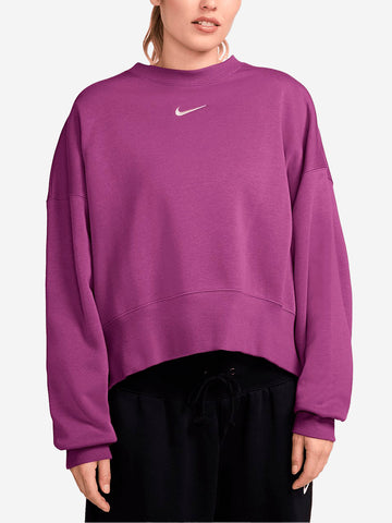 NIKE W Felpa girocollo oversize Phoenix fucsia Fucsia