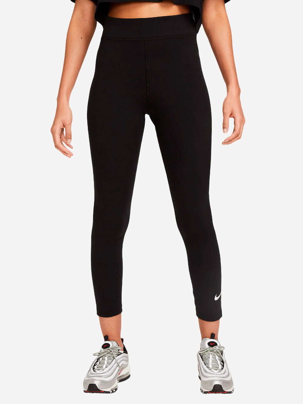 NIKE W Leggings neri a 7/8 a vita alta neri Nero Urbanstaroma