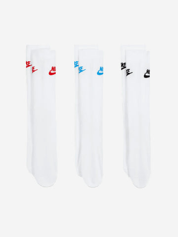 Ensemble de 3 chaussettes blanches Sportswear Essential