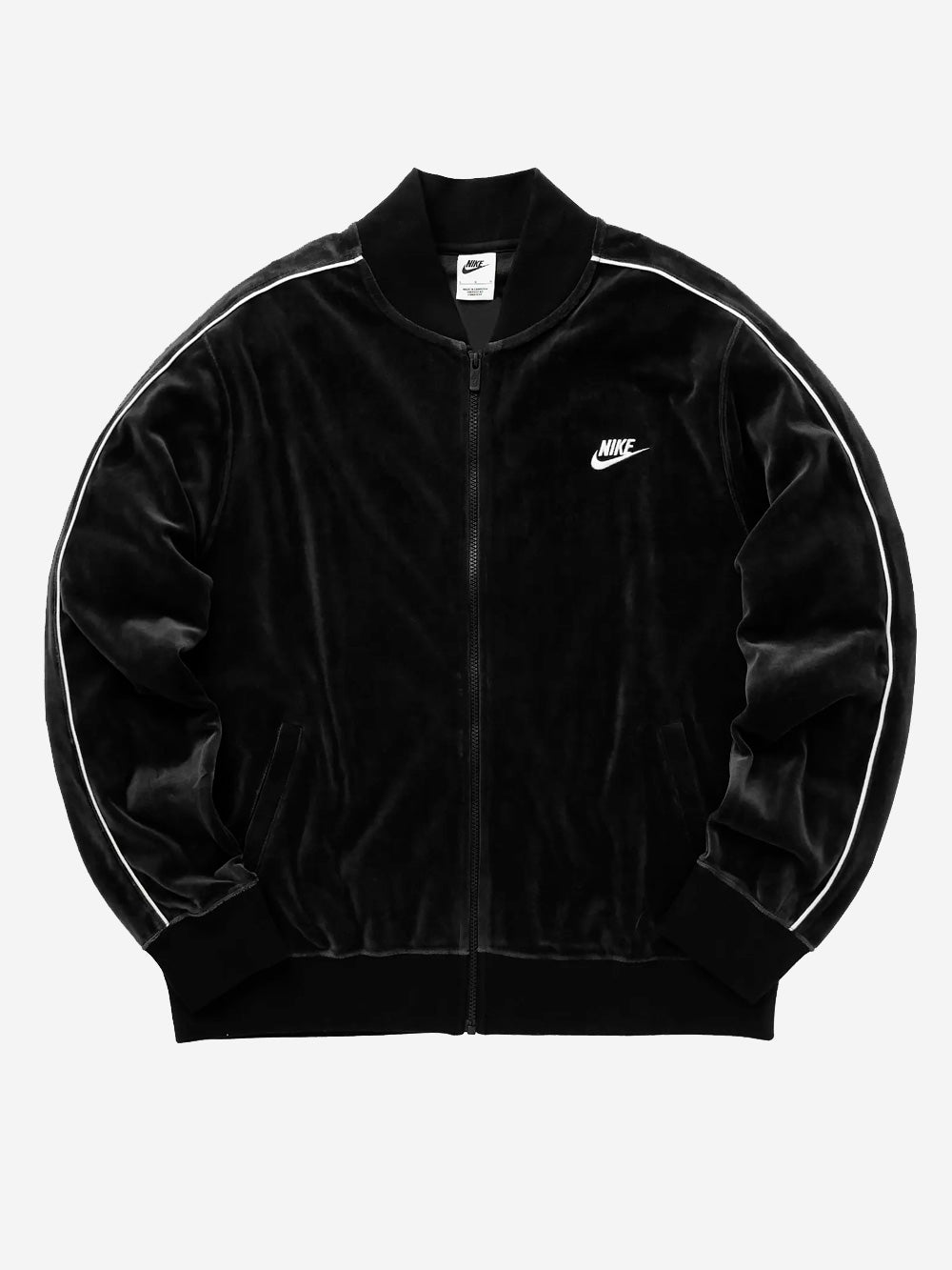 NIKE M Giacca nera Club Velour Nero Urbanstaroma