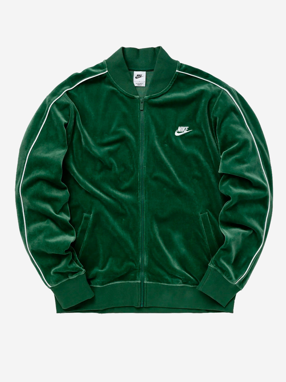 NIKE M Giacca verde Club Velour Verde Urbanstaroma