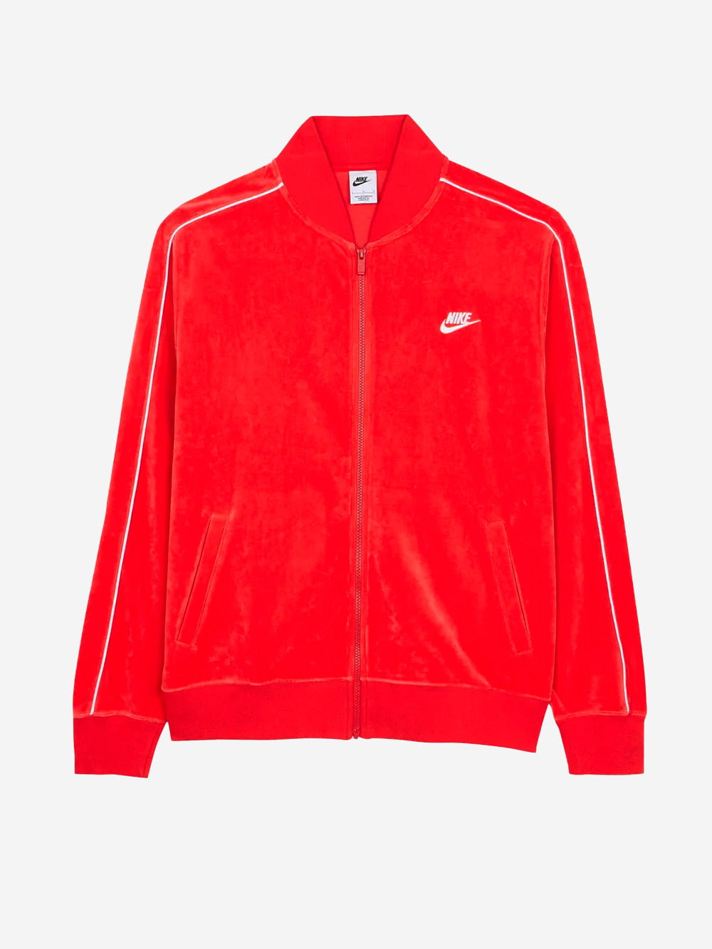 NIKE M Giacca rossa Club Velour Rosso Urbanstaroma