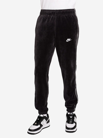 NIKE M Pantaloni Club neri in velluto Nero