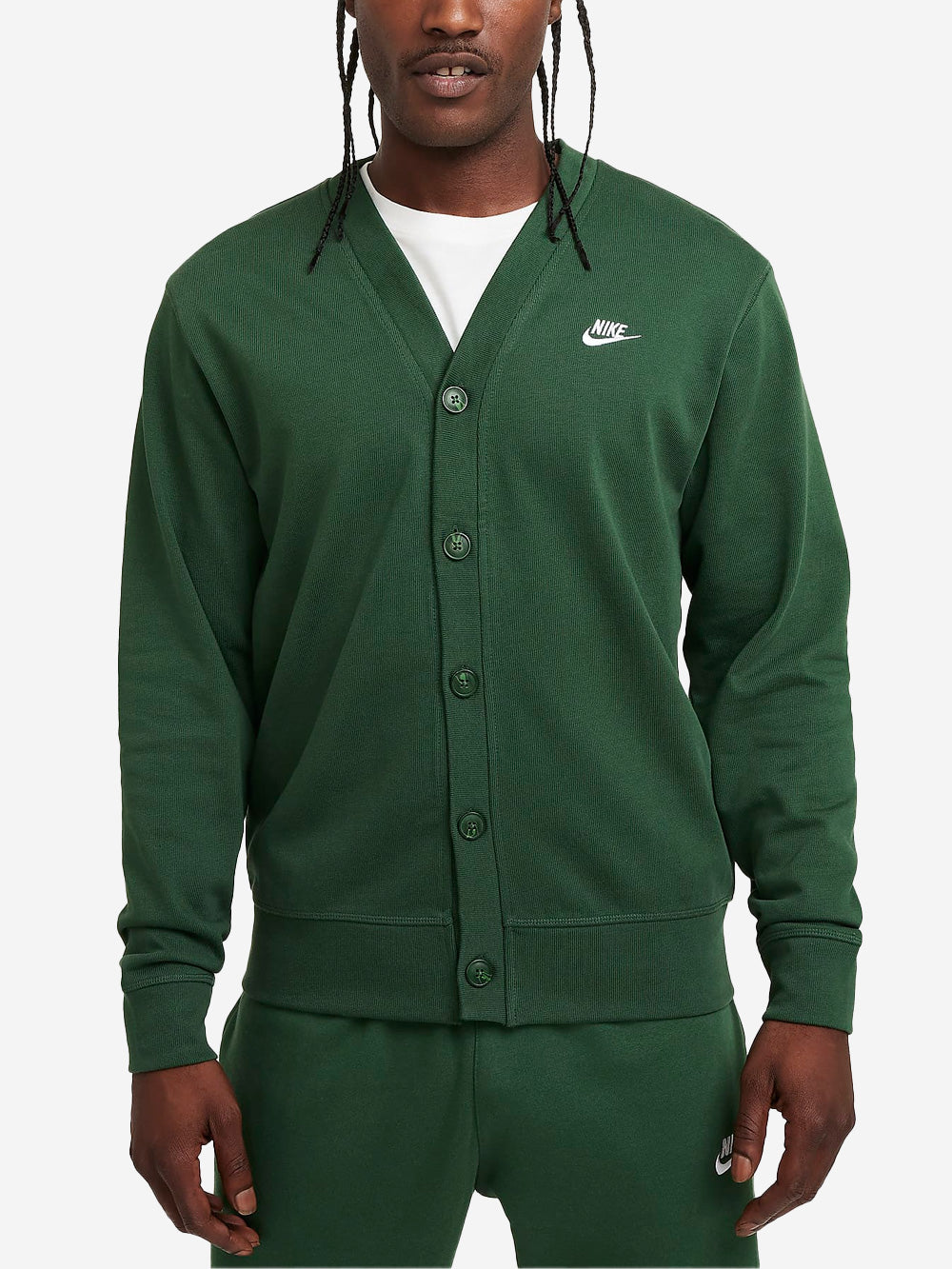 NIKE M Cardigan verde Fairway in maglia Verde Urbanstaroma