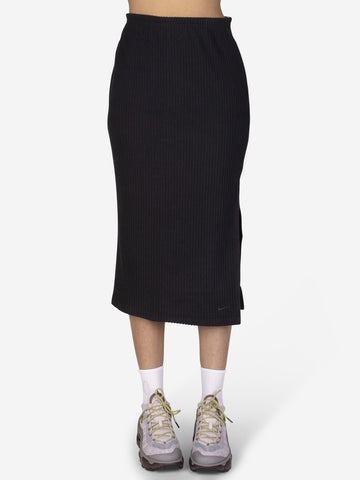 Chill Knit Ribbed Midi Skirt