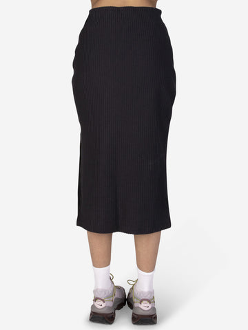 Chill Knit Ribbed Midi Skirt