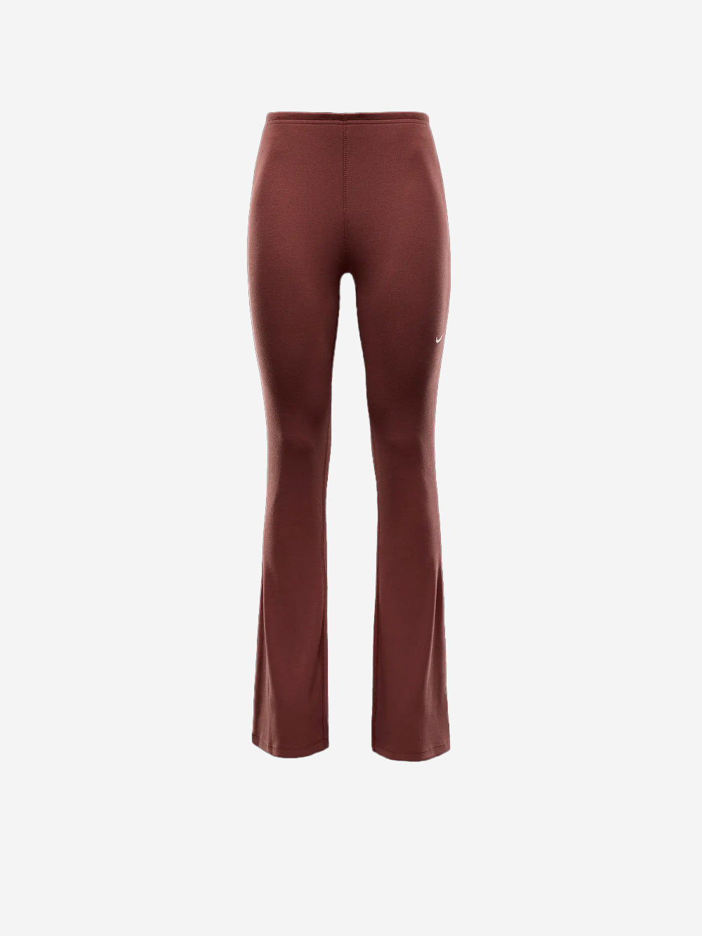 NIKE Leggings rossi svasati aderenti con mini-costine Rosso Urbanstaroma