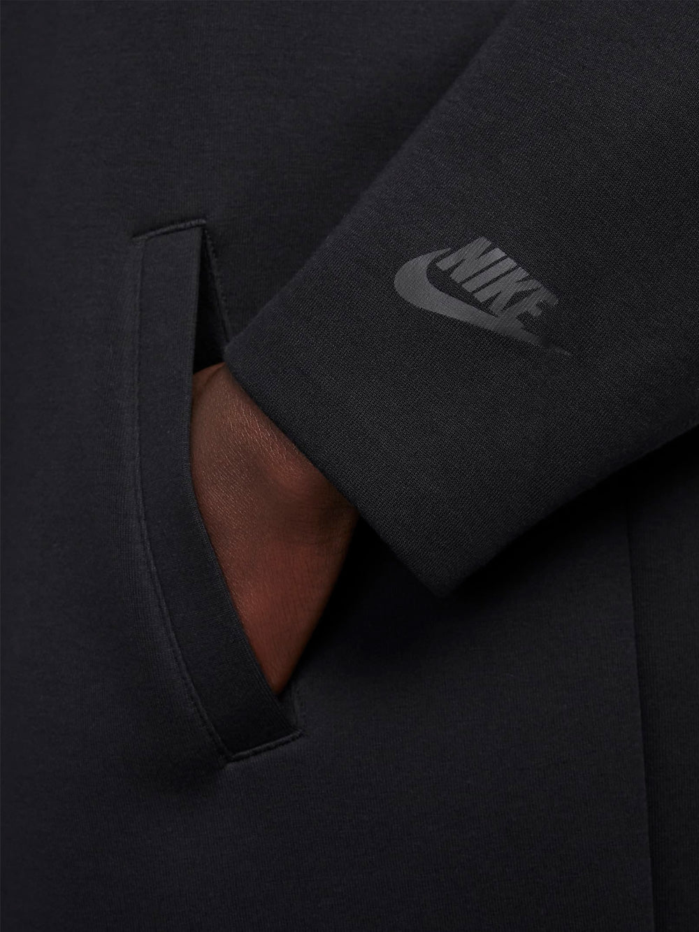 NIKE W Giacca nera Tech Fleece Duster Nero Urbanstaroma