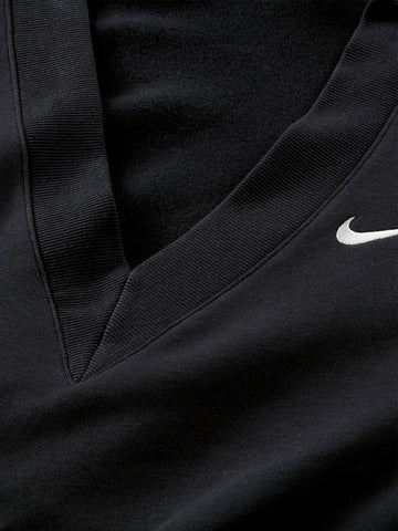 NIKE W Top corto senza maniche scollo a V Nero