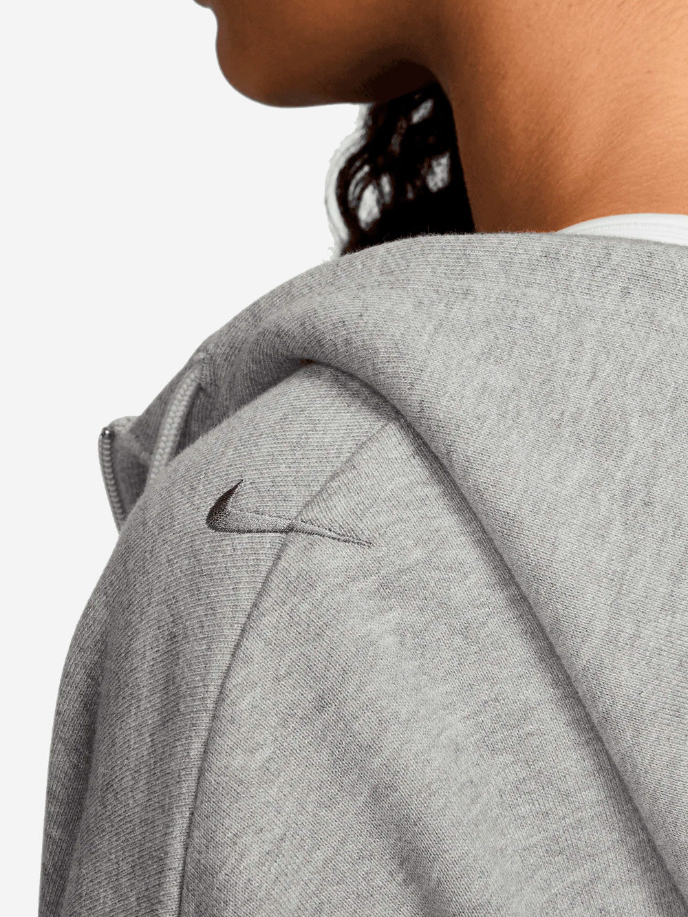 NIKE Felpa con cappuccio e zip tasche cargo Grigio Urbanstaroma