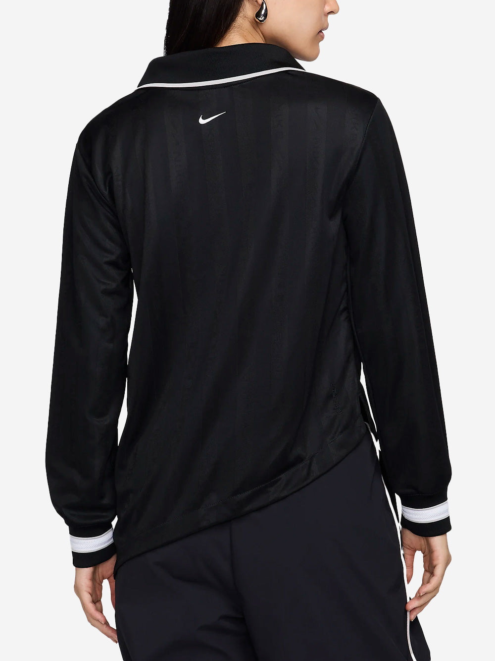 NIKE W maglia jacquard maniche lunghe Nero Urbanstaroma