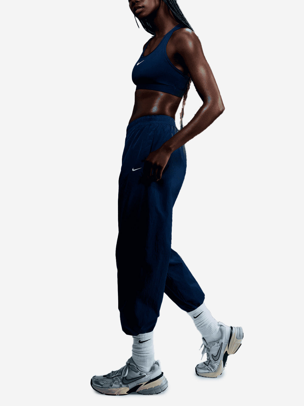 NIKE W Pantaloni jogger in tessuto Sportswear Essential Blu Urbanstaroma