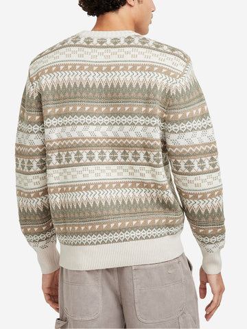 NIKE M Maglia Swoosh Fair Isle Beige