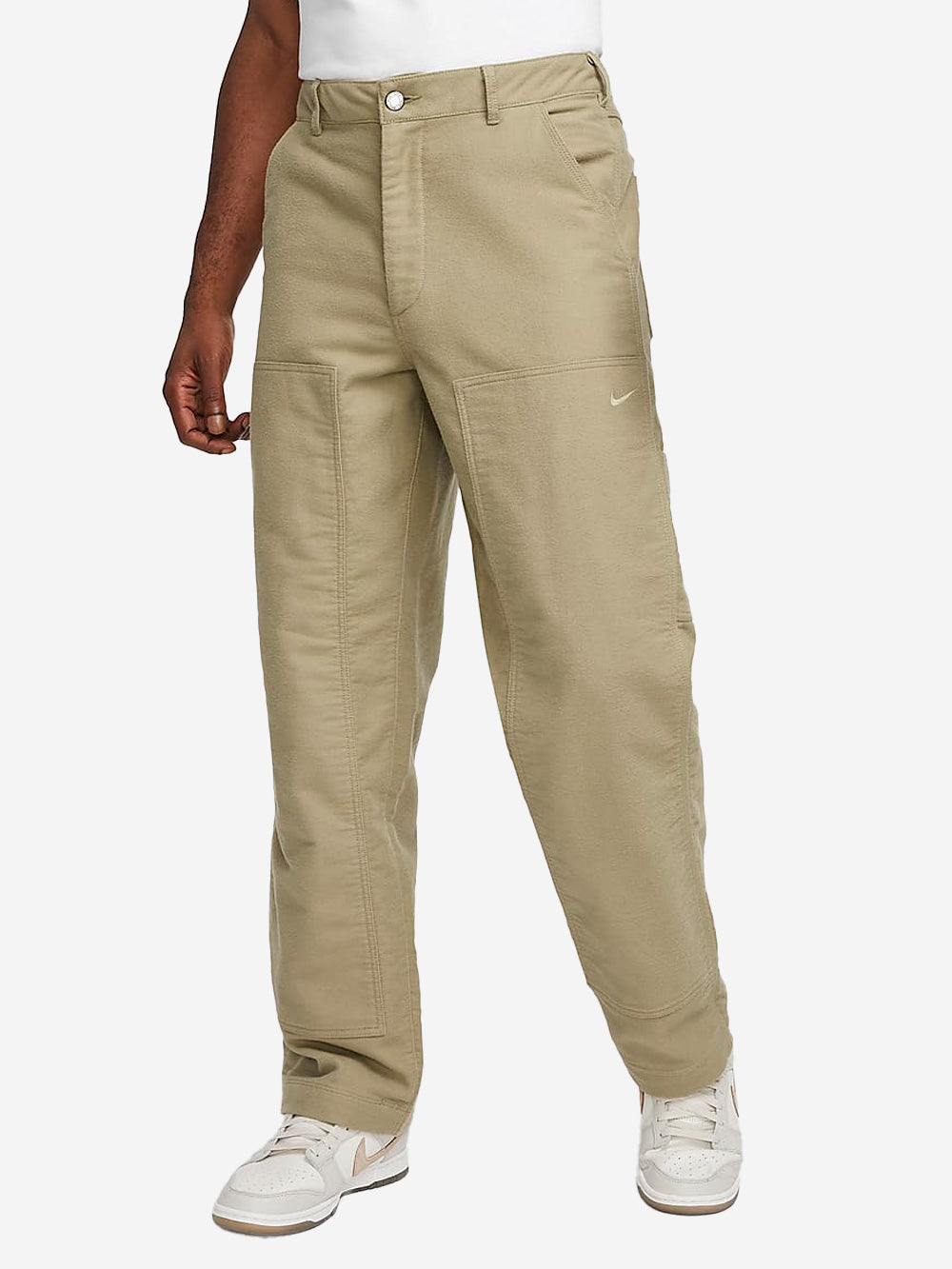 NIKE M Pantaloni Chamois a doppio strato sul ginocchio Beige Urbanstaroma