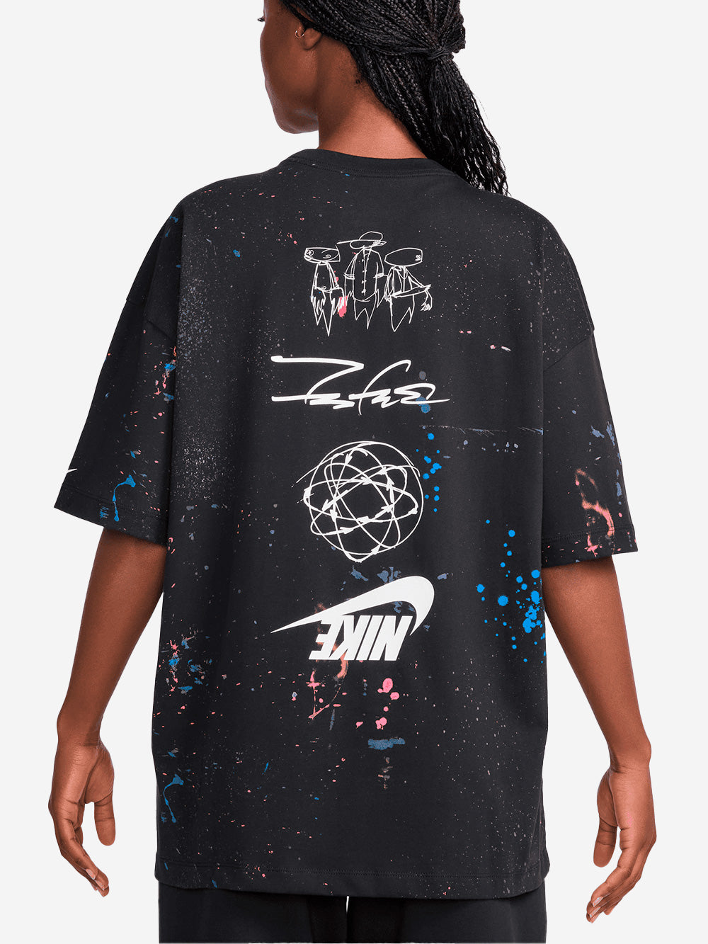 NIKE T-shirt oversize breaking x Futura Nero Urbanstaroma