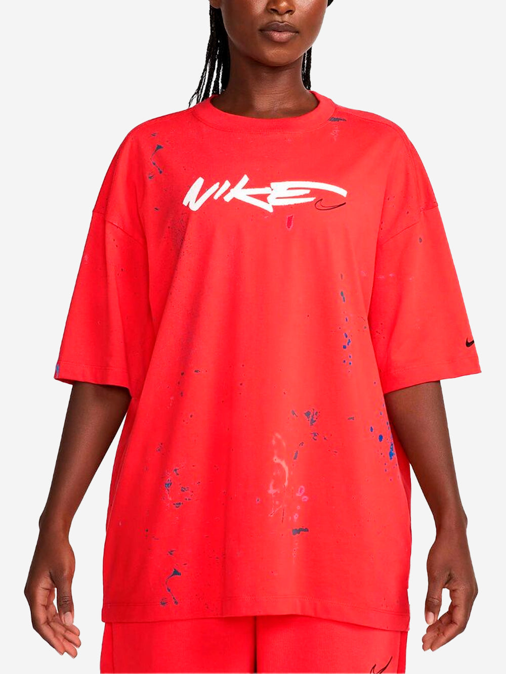 NIKE T-shirt oversize rossa breaking x Futura Rosso Urbanstaroma