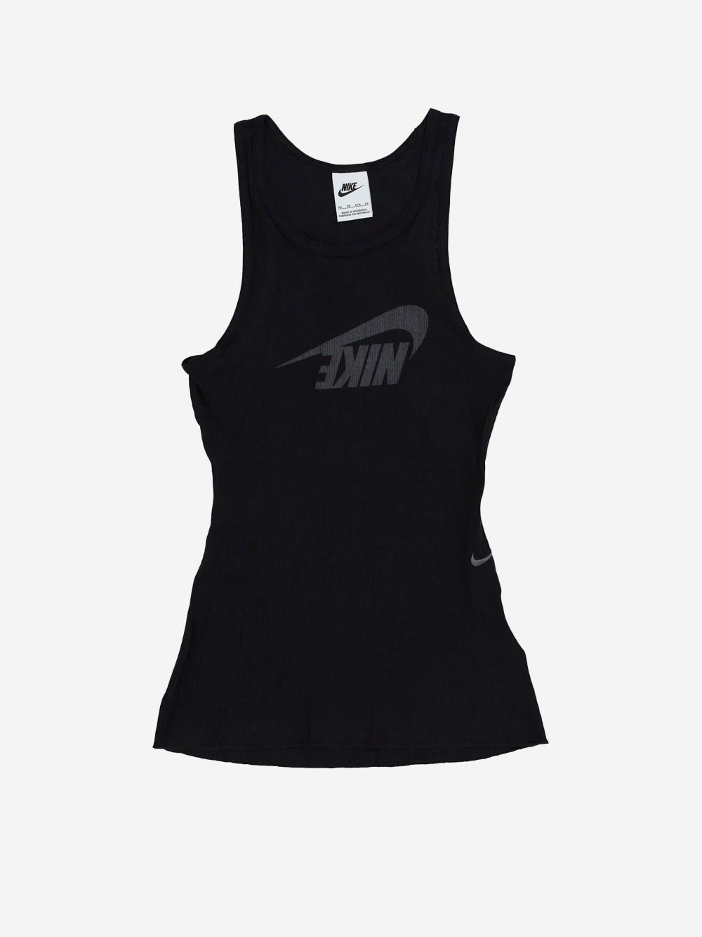 NIKE W Canottiera a costine nera Sportswear Nero Urbanstaroma