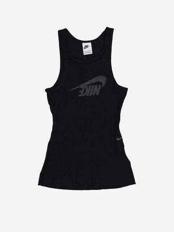 NIKE W Canottiera a costine nera Sportswear Nero