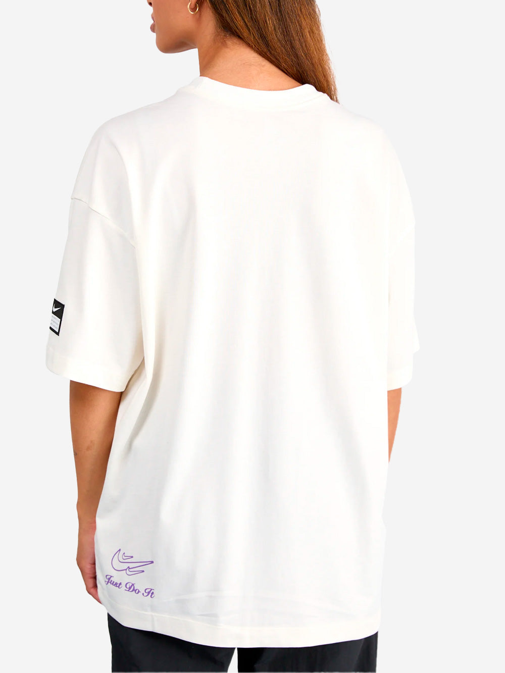 NIKE W T-shirt oversize con stampa Bianco Urbanstaroma