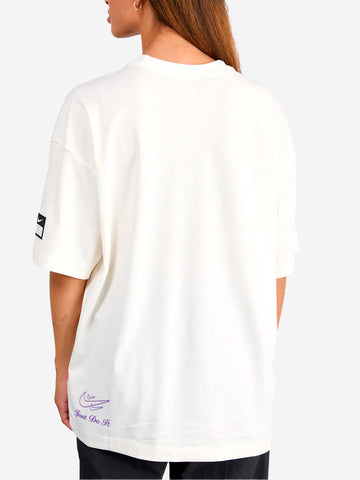 NIKE W T-shirt oversize con stampa Bianco