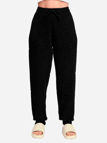 NIKE W Pantaloni oversize in maglia bouclé Nero