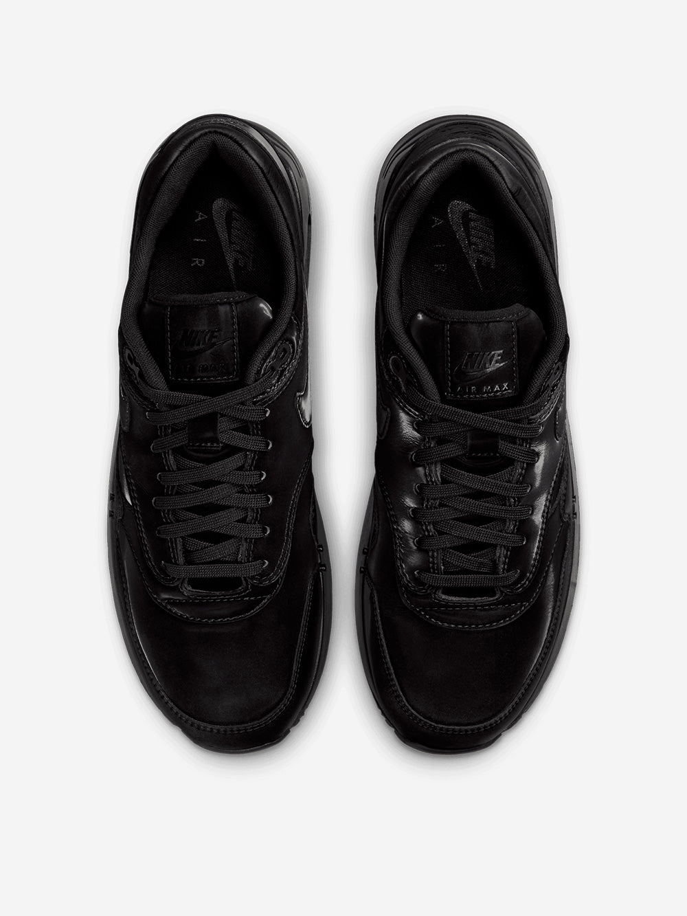 Air max 1 leather black online