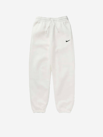 NIKE W Pantaloni tuta fleece oversize bianchi Bianco