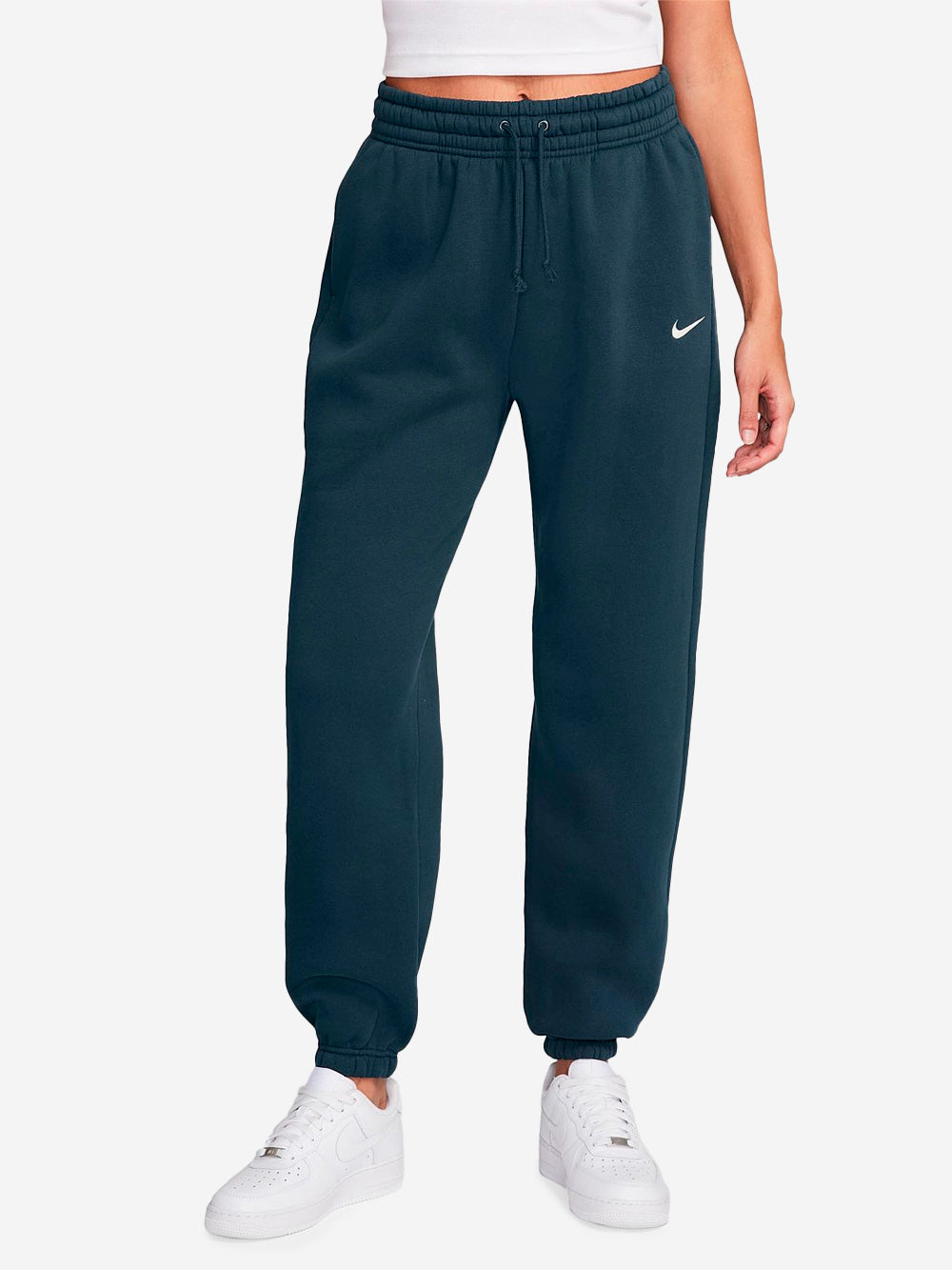 W Oversized fleece sweatpants blue