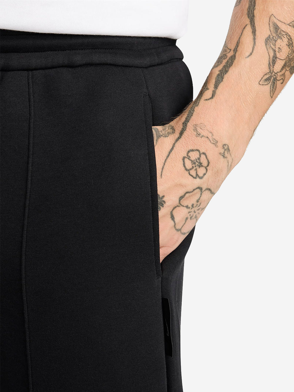 NIKE M Pantaloni sartoriali in fleece Nero Urbanstaroma