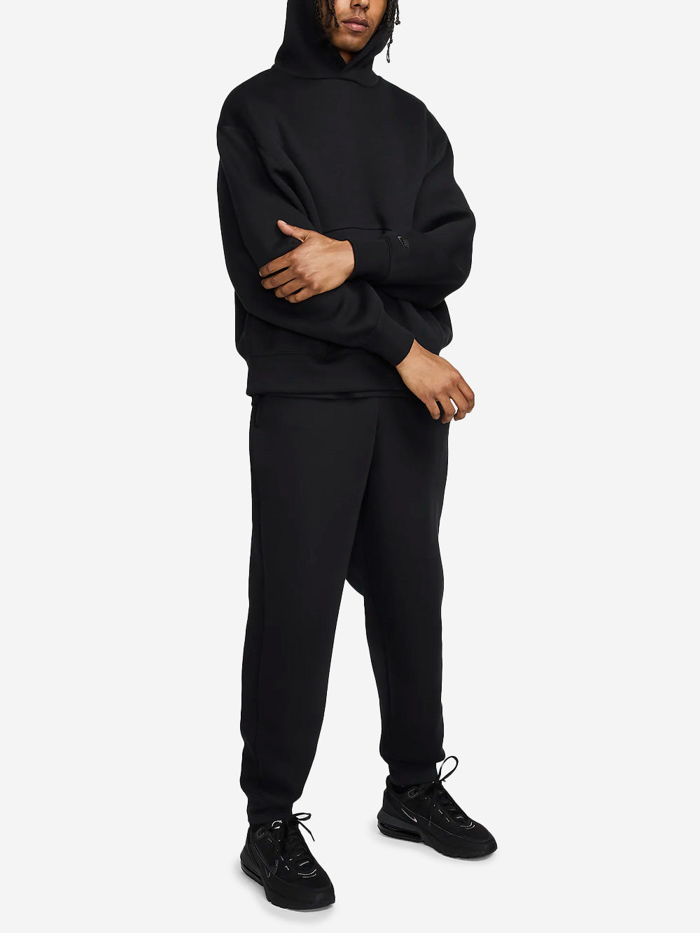 NIKE M Pantaloni in fleece Tech neri Nero Urbanstaroma