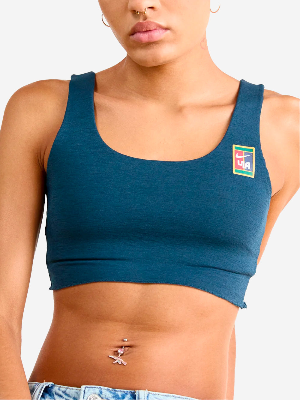 NIKE Bra blu con fodera leggera by Yoon Blu Urbanstaroma