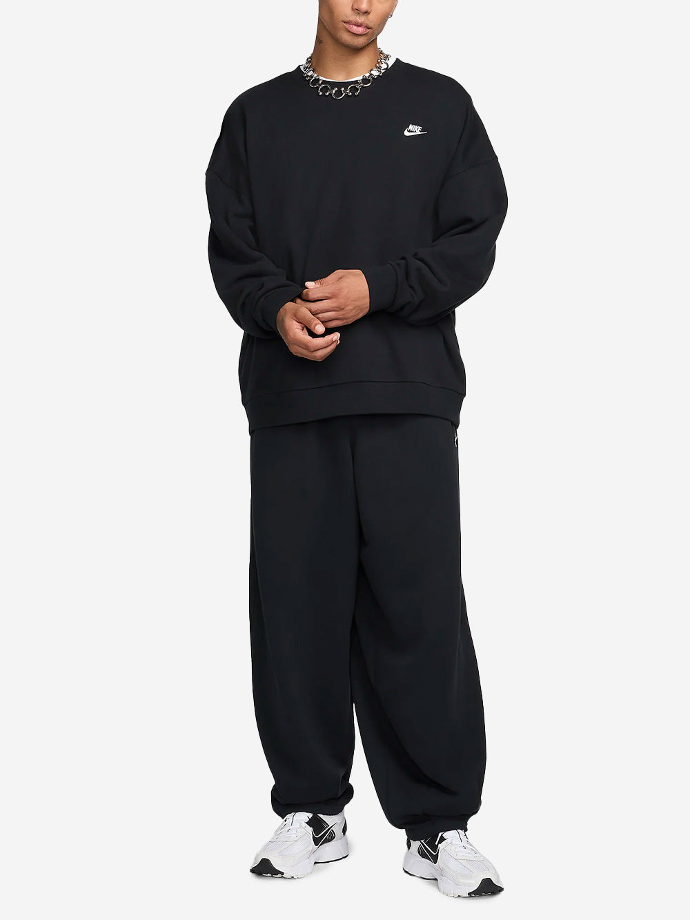 NIKE M Pantaloni oversize French Terry Nero Urbanstaroma